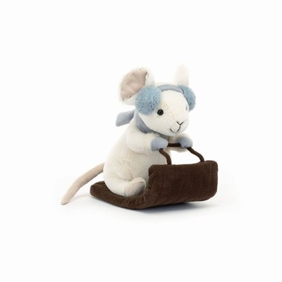 Jellycat Merry Mouse Sleighing USA | 41728KAMS